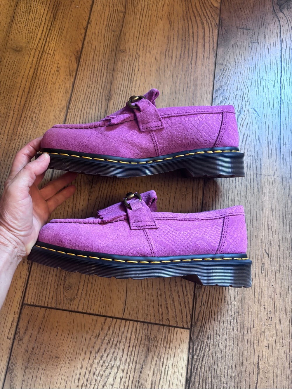Dr. Martens Suede Adrian Snaffle Loafers with Metal Bit - Picture 3 of 7